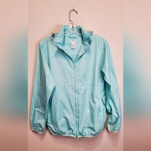183. IZOD XFG Light Blue Windbreaker Jacket